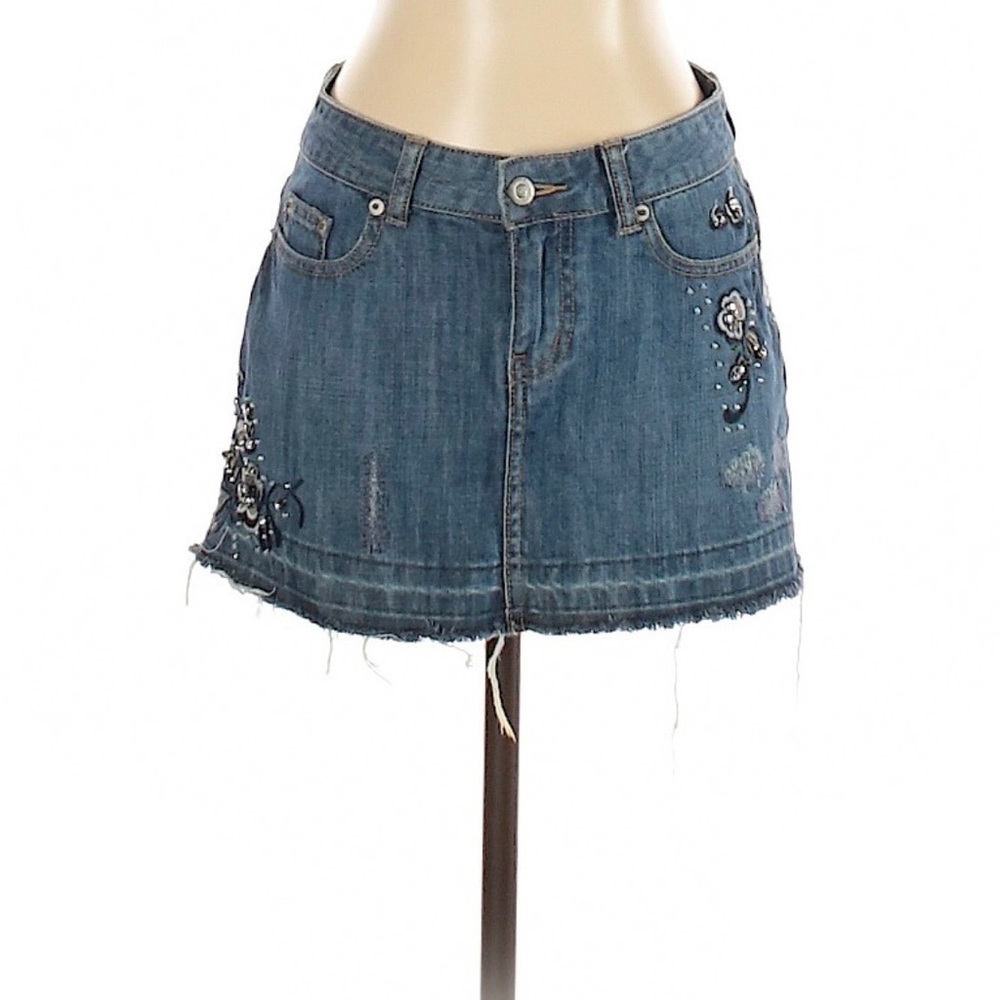 True Blue Mini Denim Skirt